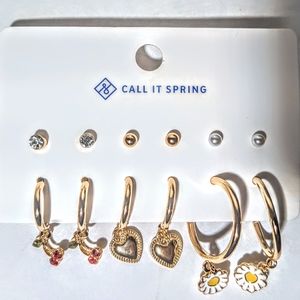6 Pairs Earrings Sets